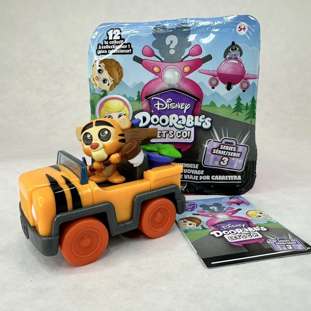 Disney Doorables TIGGER Winnie Pooh  Let's Go Series 3 Figure & Vehicle NEW RARE